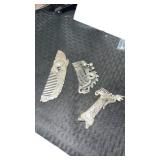 Tibetan, silver long tail, Phoenix bird shaped