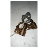 3 RACO Railroad Padlocks, AT & Santa Fe, BNSF,