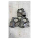 3 RACO Railroad Padlocks Union Pacific