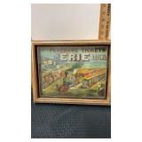 Decorative railroad wall clock on tested