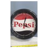 Vintage Pepsi Battery Clock