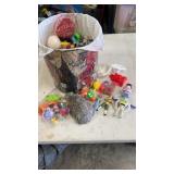 Popcorn tin full of Miscellaneous opened happy