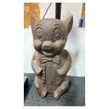 Vintage   Cast iron   piggy bank, approximately