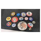 Miscellaneous group of political pins