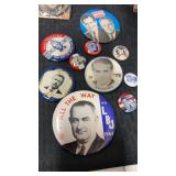 Miscellaneous group of political pins