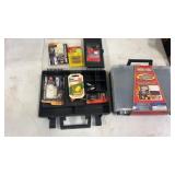 2 storage containers and contents