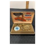 Create to rail pocket watch set on box