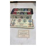 Greenbacks History Poker Chip Set NOS