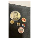 6 miscellaneous political pins
