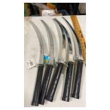 5 Toy Chrome Swords w/ Tags