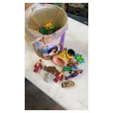 Little over Half full popcorn tin of