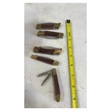 5 Smaller Pocket Knives Stainless Steel