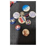 10  group of political pins