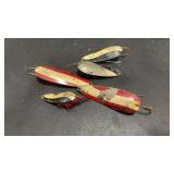 5 Vintage Spoon Fishing Lures Dardevle & more