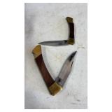 2 Stainless Steel Pocket Knives