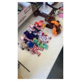 10 misc. stuffed animals including beanie babies