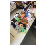 20 misc. stuffed animals including beanie babies
