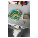 Vintage Baseball game & Roadrunner clock untested