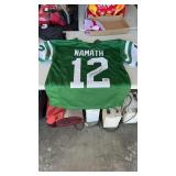 Joe Namath signed Jersey. Auth. 2325655 size XL