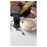 Keurig coffee maker and chamber pot.