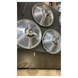 3 Mustang Spinner Hubcaps