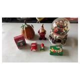 Group of Christmas decorations and more