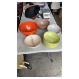 Misc. group of bowls.  Apollo wear melmec,