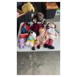 Misc. dolls.  Snoopy and more