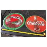 2 Coca Cola Reproduction Signs Man Cave