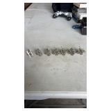 7 silver toned adult novelty rings