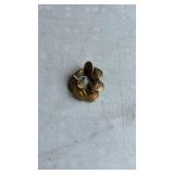 7 vintage brass buttons