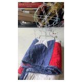 Lap red /white and blue quilt and Easter