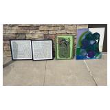 4 wall hanging pictures. Aprox. 28ï¿½x30ï¿½