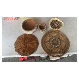 Misc. home decor with some having seashells