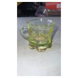 Uranium glass cup