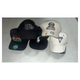 5 Baseball Caps, Some Unused Army, Diamondbacks &