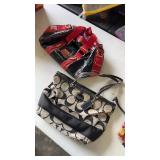 2 coach purses.  They both have wear and tear