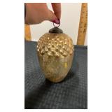 Antique Kugel Acorn ornament 7.5?