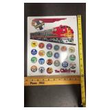 Repop metal Railroad sign aprox 10ï¿½x12ï¿½.  Sante