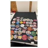 Group of miscellaneous political pin backs