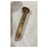 Brass Railroad Spike