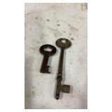 Delaware Lackawanna & Western Railroad Key & 1