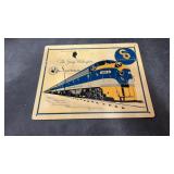 Vintage metal sign from the Chesapeake & Ohio