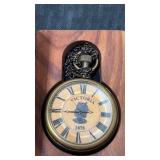 Vintage marine brass pocket watch  with wooden