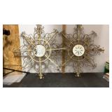 2 outside hanging snowflakes with mirror in