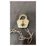 Keline railrod lock with key