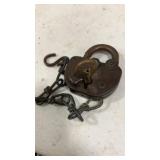 Union Pacific Railroad Padlock & Key