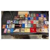 54 misc. sets of playing cards some sealed