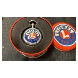 Lionel pocket watch in tin