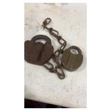 Illinois Central Railroad Padlock & 1 other , No